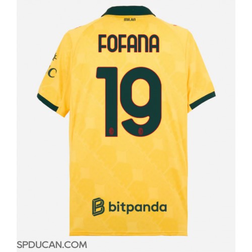 Muški Nogometni Dres AC Milan Youssouf Fofana #19 Rezervni 2025-26 Kratak Rukav